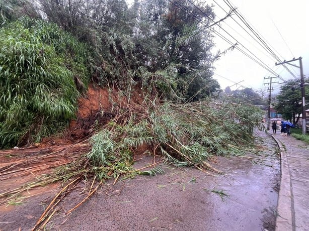 Estas son las calles cerradas en Xalapa por la depresión tropical