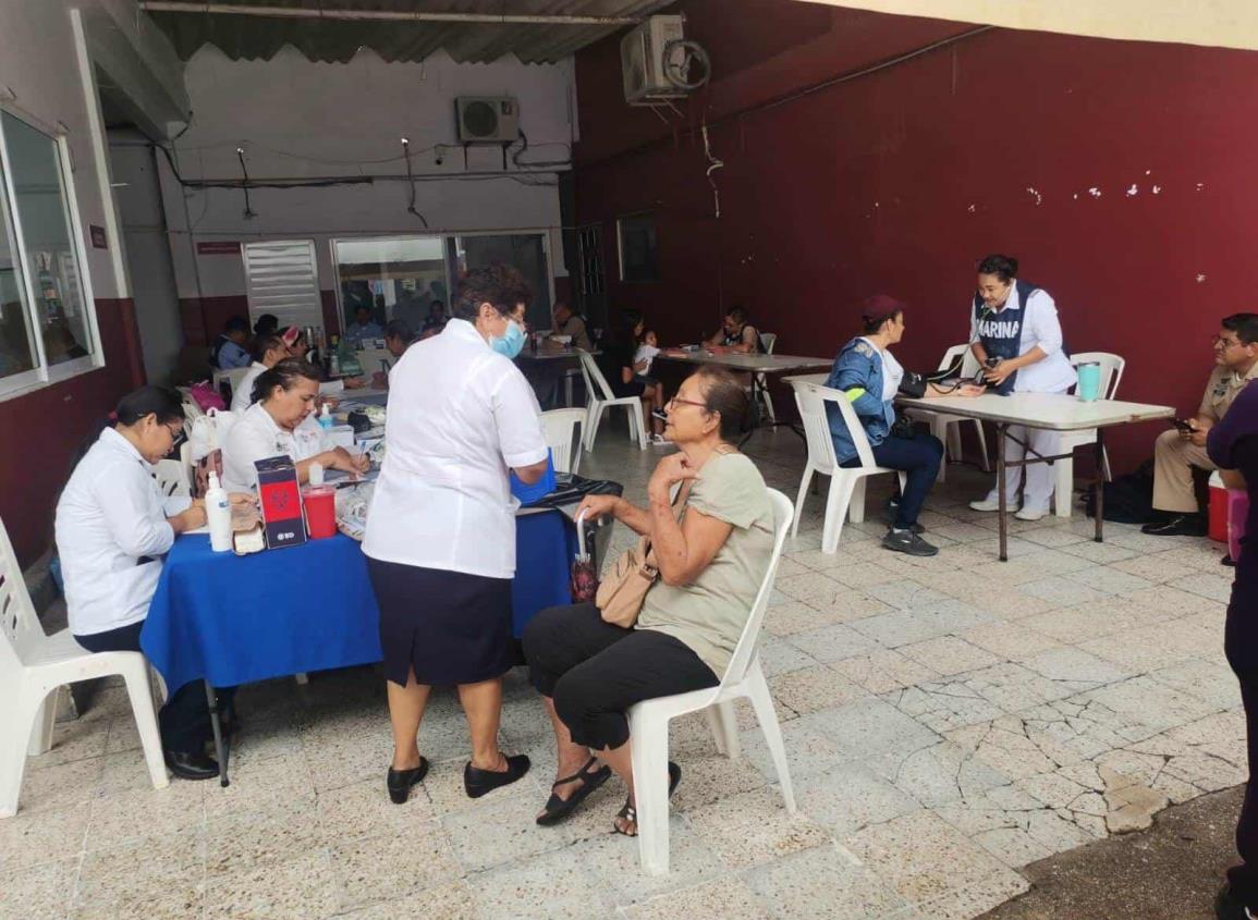 Personal de Marina realizó Jornada médica gratuita en Nanchital