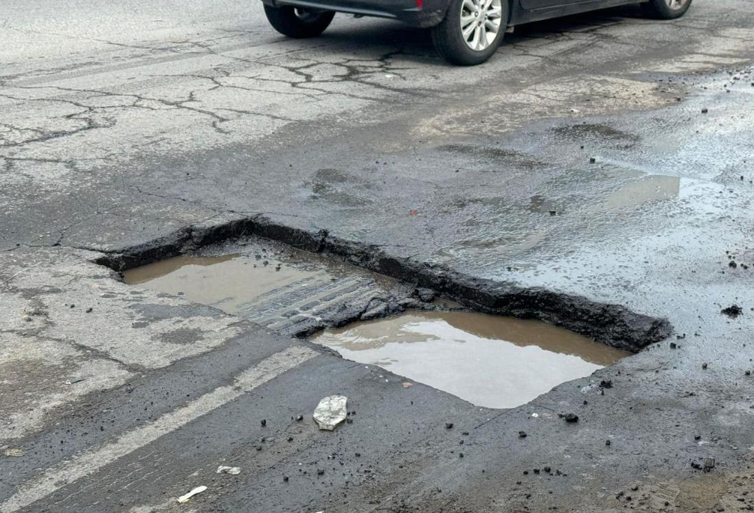 Advierten sobre baches peligrosos en Veracruz