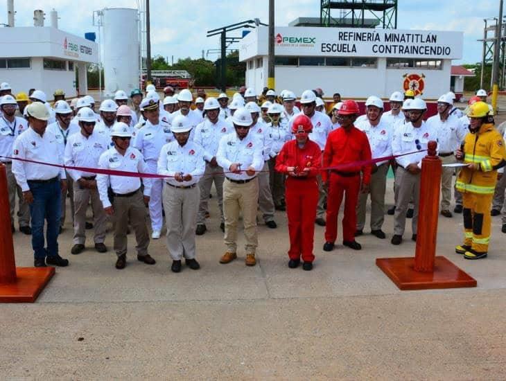 Reinauguran Escuela Contraincendio en Refinería Minatitlán; reforzará la seguridad industrial