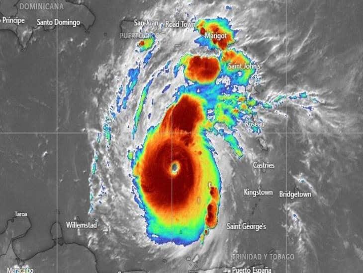 Huracán Beryl se mueve con rapidez; esta sería la cantidad de lluvia que caerá en Veracruz
