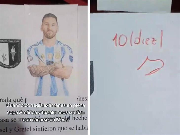 ¡Me saqué un Messi! Profesor se hace viral al calificar a sus alumnos con jugadores de la Selección Argentina (+Video)