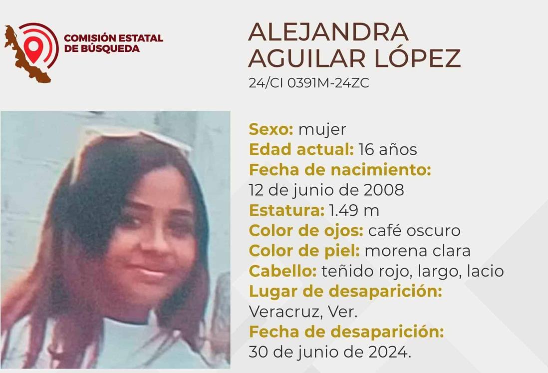 Desaparece la adolescente Alejandra Aguilar López en el puerto de Veracruz