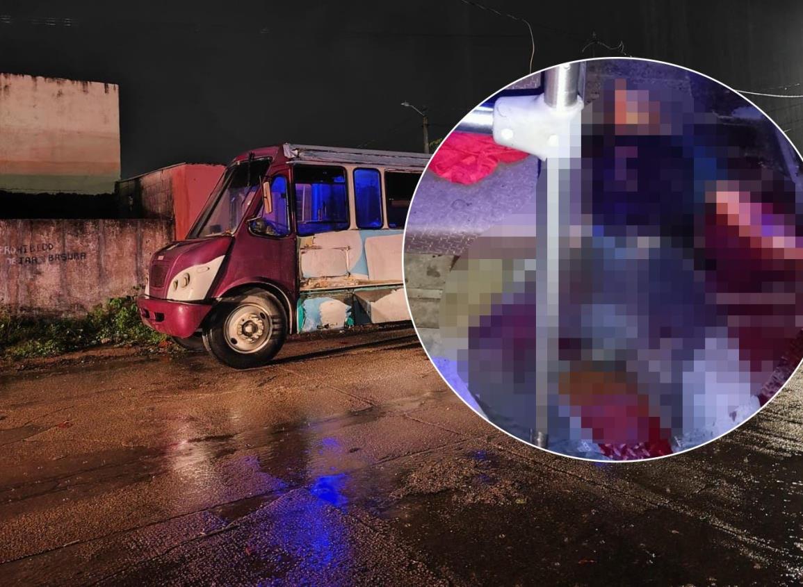 Lío de faldas, presunto móvil de asesinato de urbanero en el poniente de Coatzacoalcos