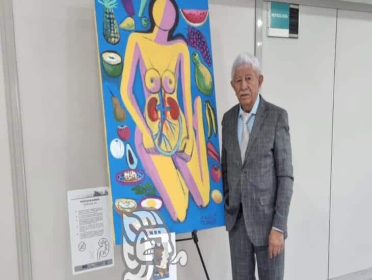 Arte de Don Amado Brito Iluminó el taller de nutrición renal