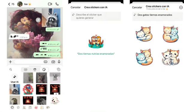 WhatsApp: Descubre la nueva función para crear stickers con IA