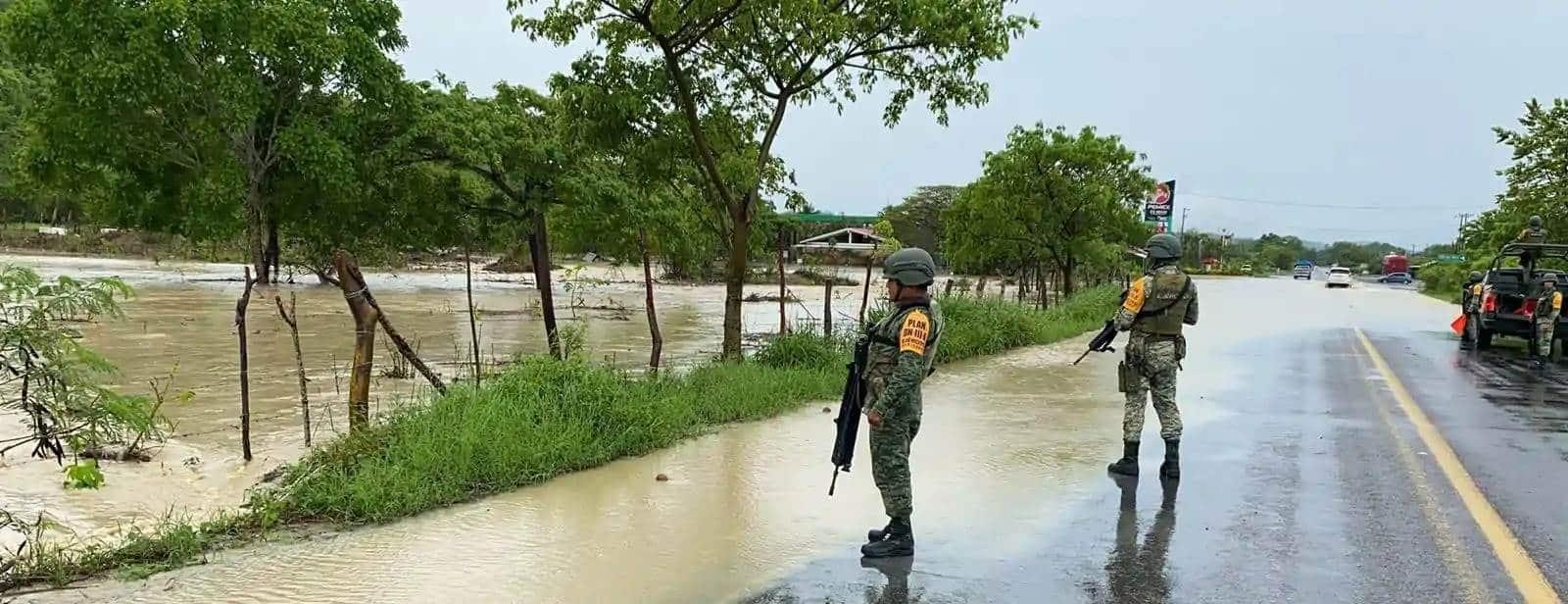 Ejército Mexicano mantiene activo el plan DN-III-E por emergencia ante lluvias en Veracruz
