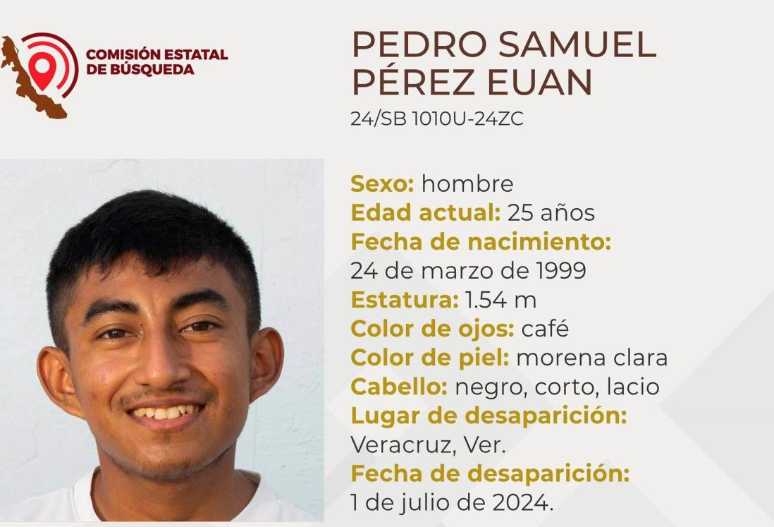 Desaparece el joven Pedro Samuel Pérez en el puerto de Veracruz