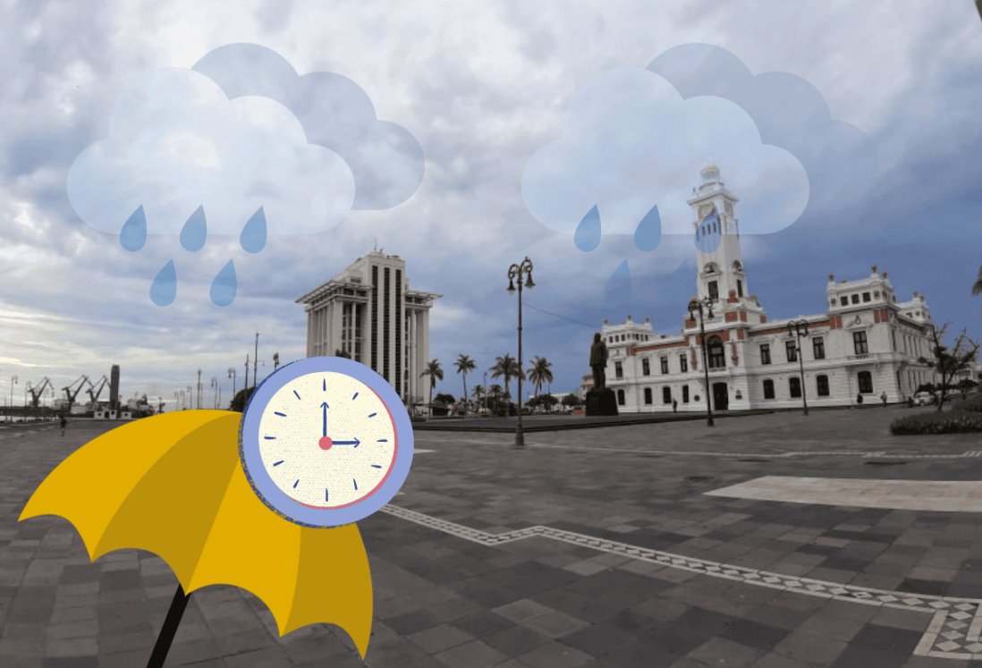¿A qué hora va a llover en Veracruz este jueves 4 de julio?