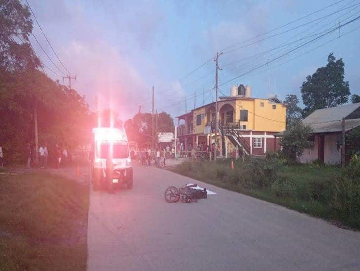 Motociclista en Tuxpan pierde la vida tras el cho que con otro vehículo