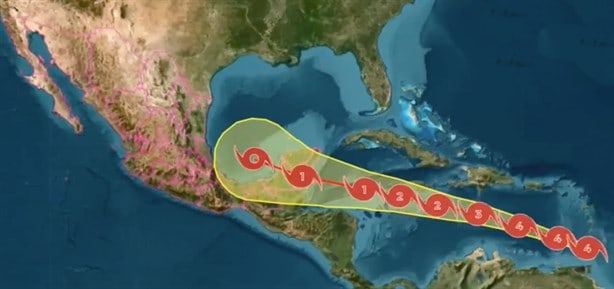 Estas afectaciones dejará en Veracruz el huracán Beryl al ingresar al Golfo de México