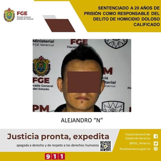 Le dan 20 años de prisión por homicidio ocurrido en 2019 en Paso del Macho