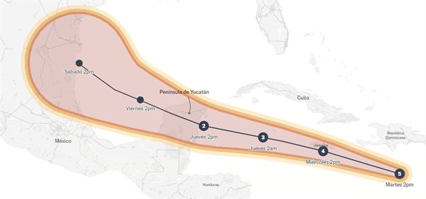 Huracán Beryl se intesifica a categoría 3; tocará tierra en Tulum, alerta Conagua