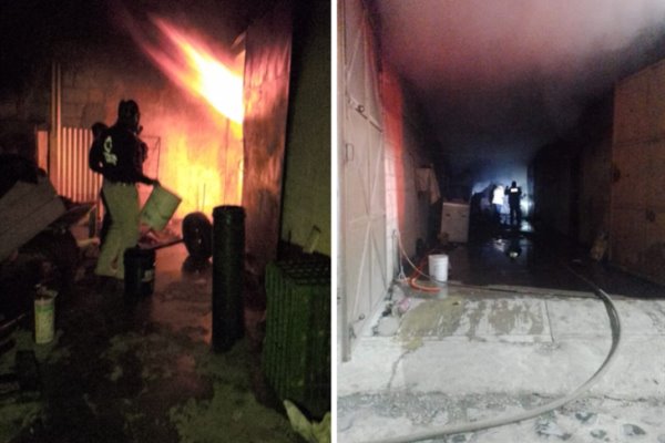 Bodega termina en llamas en Coscomatepec: ¿qué pasó?