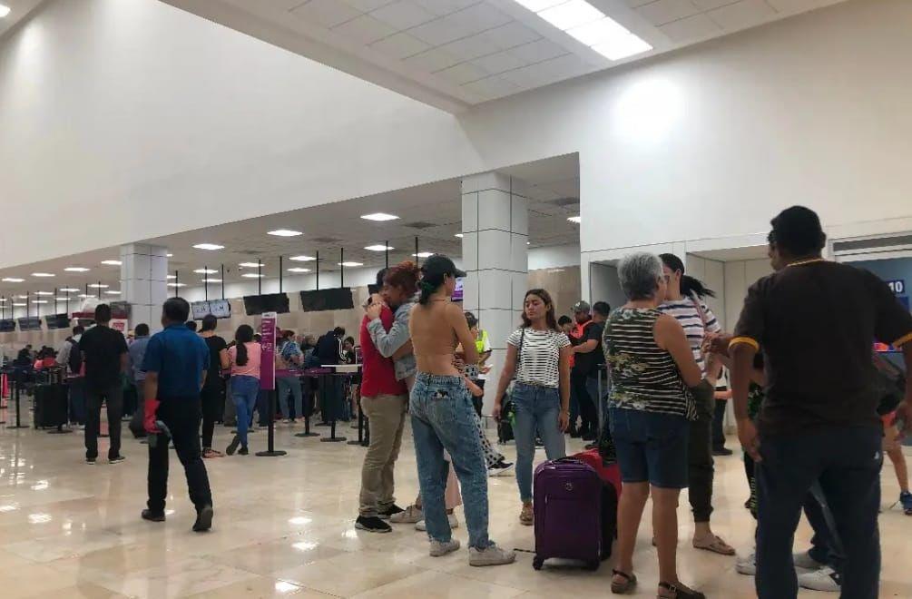 Por huracán Beryl cancelaron vuelos en el Aeropuerto Internacional de Veracruz