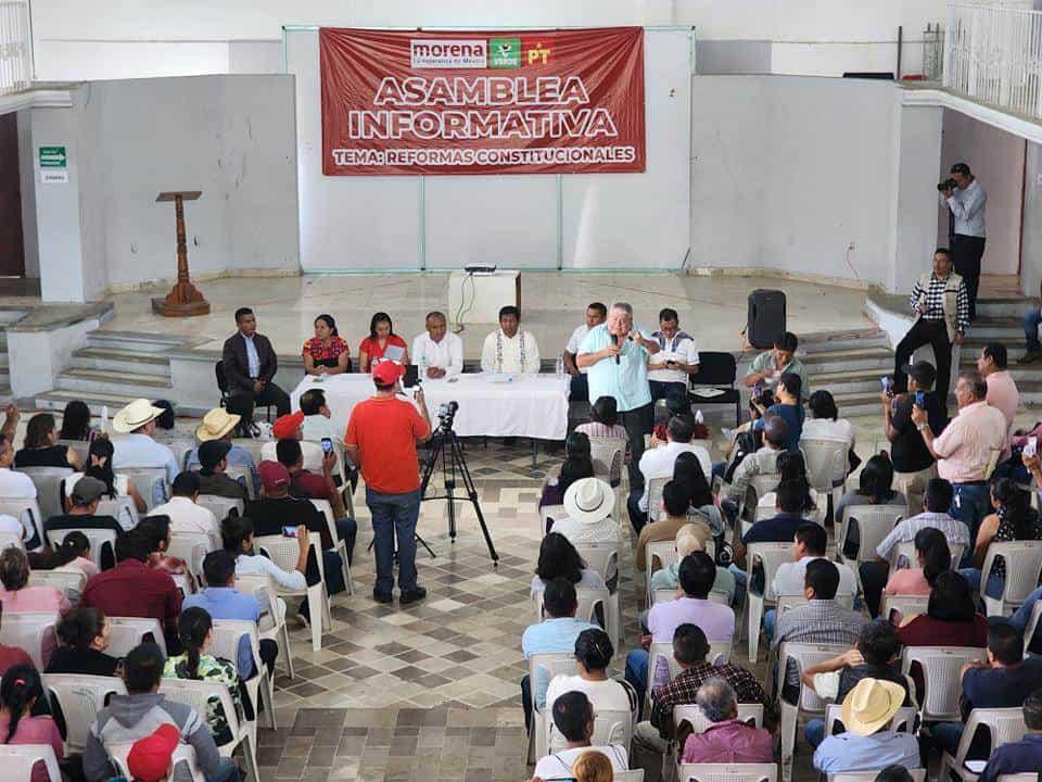 Realizarán asambleas sobre reforma judicial en Soconusco y Texistepec 