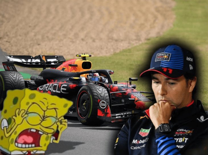 ¡Otra derrota! Checo Pérez cae al lugar 17 en el GP de Gran Bretaña
