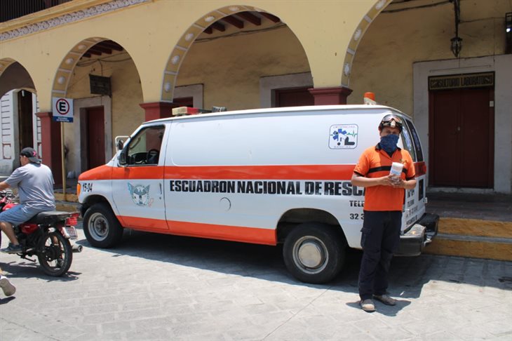 Escuadrón Nacional de Rescate concluye colecta en Misantla
