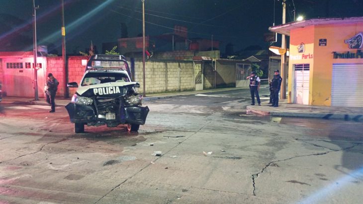Patrulla de la SSP Veracruz sufre accidente en Orizaba: hay 4 lesionados