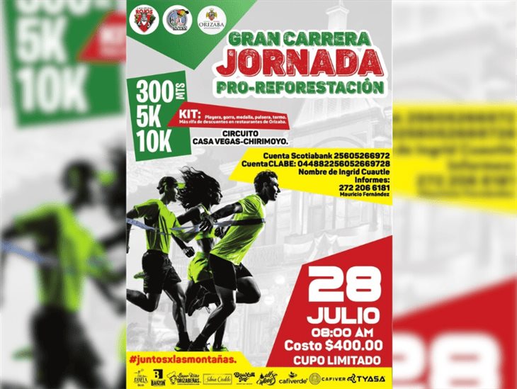 Continúan abiertas inscripciones para la carrera con causa en Orizaba: ¡participa!