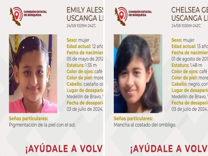 Buscan a hermanas desaparecidas en Medellín de Bravo 