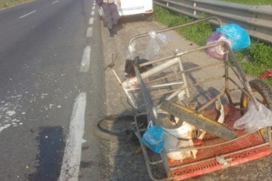 Tragedia en la autopista Cosolecaque-Nuevo Teapa; atropellan a hombre que transitaba en un triciclo