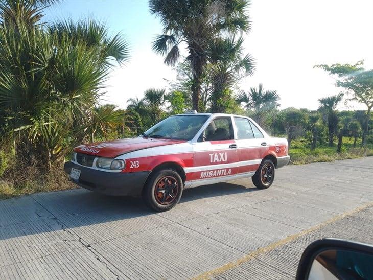 Taxi robado en Misantla es localizado ¡hasta Alto Lucero! 