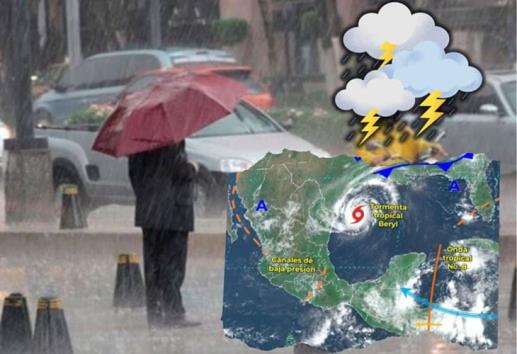 Onda Tropical 8: ¿Qué estados sufrirán más lluvias el 9 y 10 de julio?