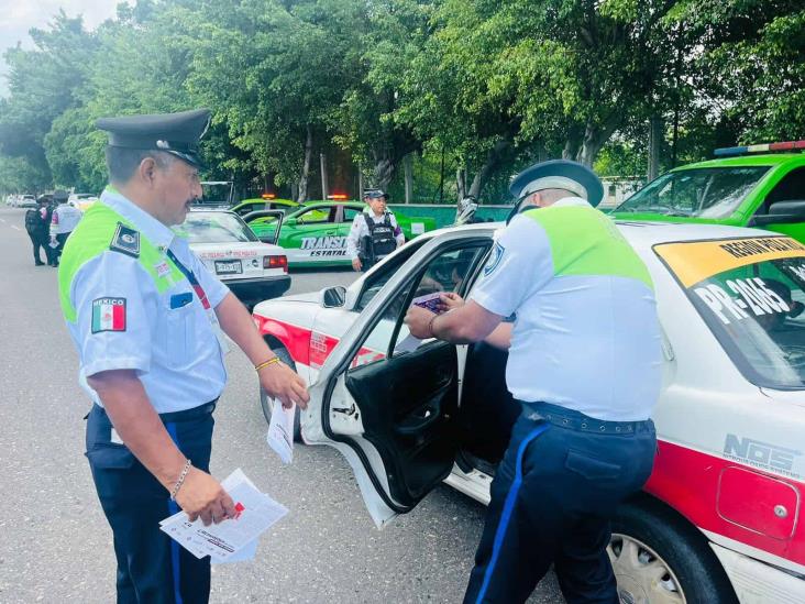 Tras denuncias, va Tránsito contra taxistas violentadores en Poza Rica