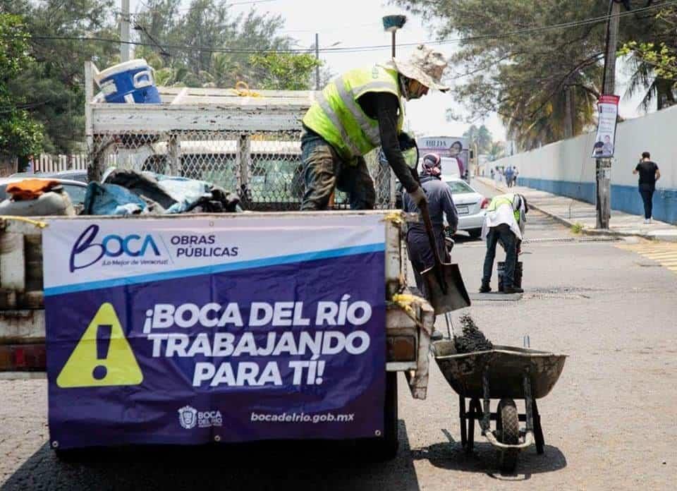 Invertirán 10 millones de pesos este año en trabajos de bacheo en Boca del Río