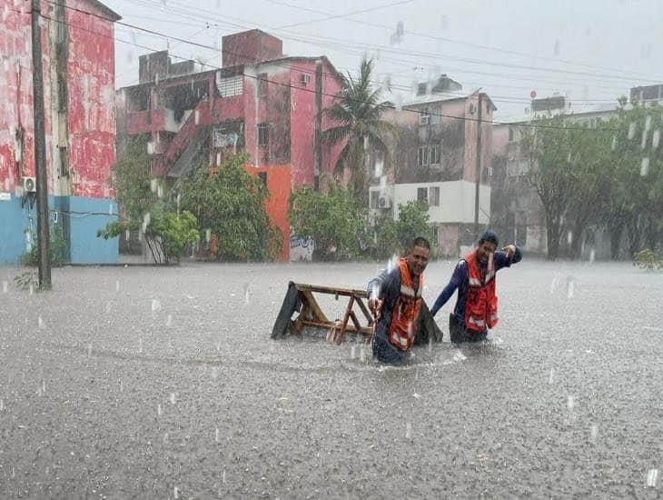 Cayó más agua en Veracruz este martes 9 de julio que durante el huracán Stan en 2005