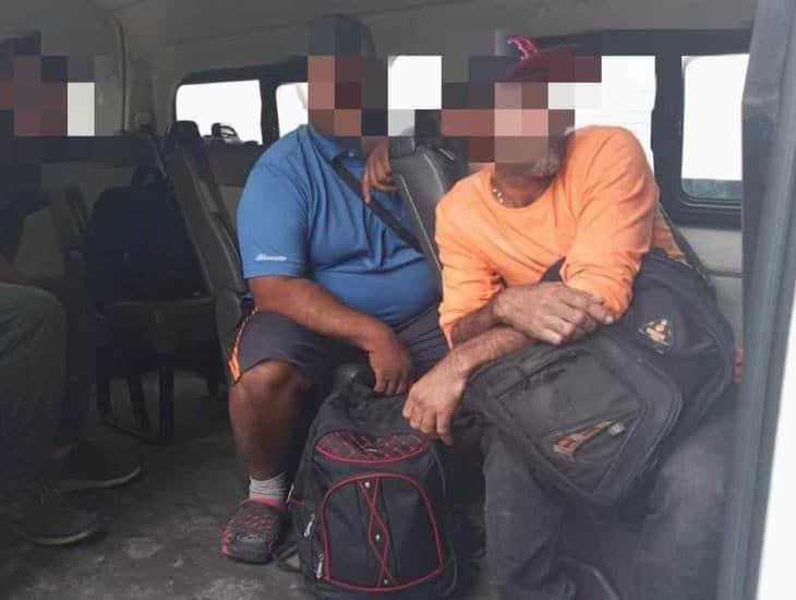 Aseguran a 28 migrantes en cinco municipios del sur de Veracruz