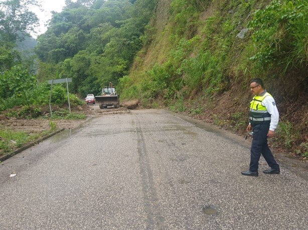 Deslave en la sierra de Misantla; PC  municipal mantiene alerta