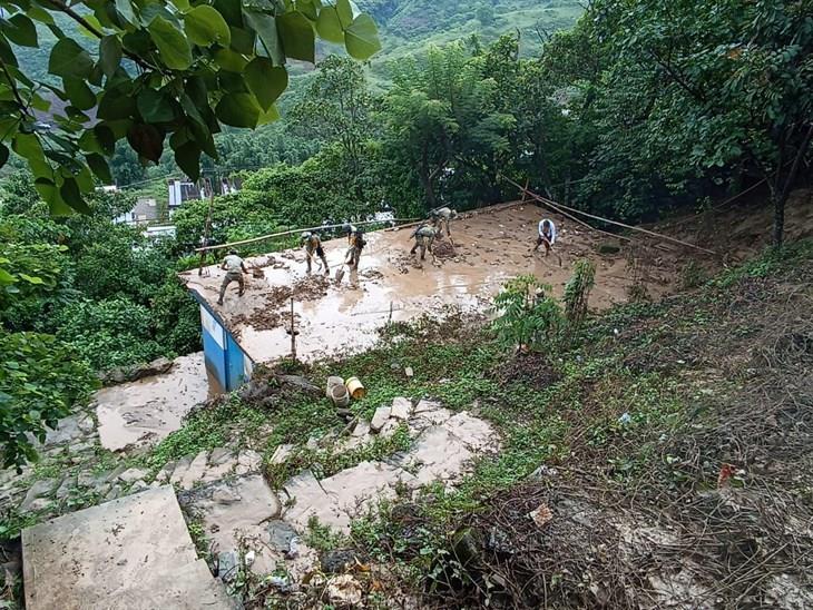 Lluvias en el norte del estado provocaron un deslave en Filomeno Mata