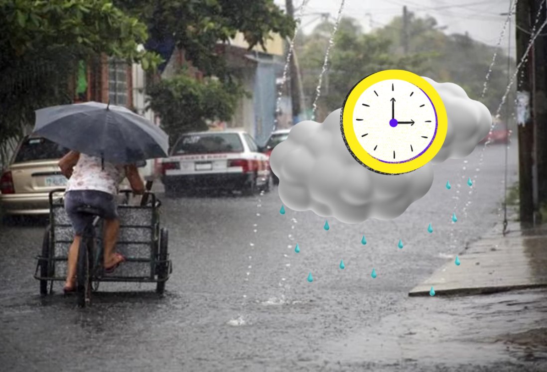 A qué hora lloverá en Veracruz hoy jueves 11 de julio de 2024
