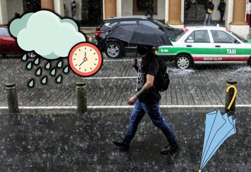 ¿A qué hora va a llover en Xalapa este viernes 12 de julio?