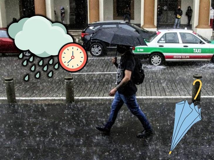 ¿A qué hora va a llover en Xalapa este viernes 12 de julio?