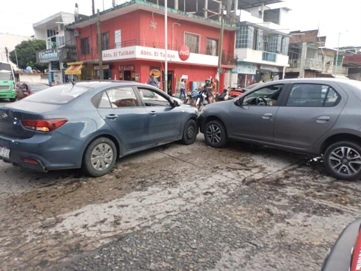 Se registra accidente vial en el centro de Martínez de la Torre