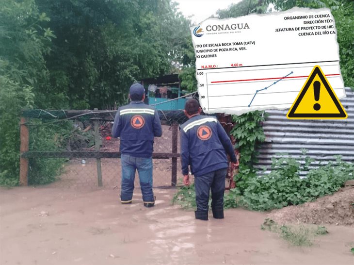 Activan alerta por riesgo de desbordamiento del río Cazones