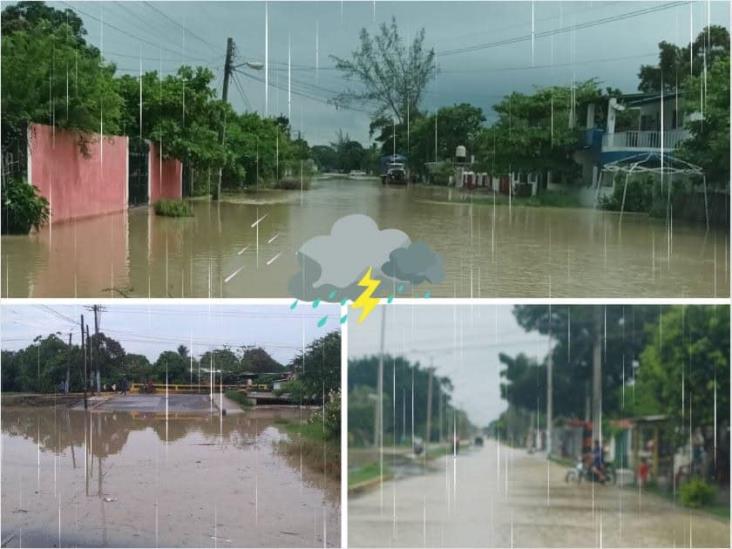 Intensas lluvias y desbordamientos dejan inundadas a colonias de Pánuco