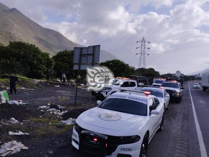 Macabro hallazgo: mujer sin vida abandonada a un costado de la Autopista Puebla-Orizaba