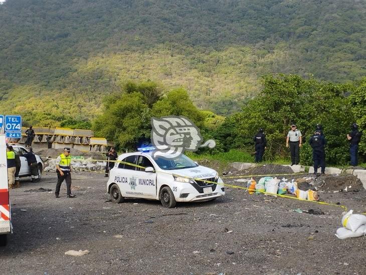 Macabro hallazgo: mujer sin vida abandonada a un costado de la Autopista Puebla-Orizaba