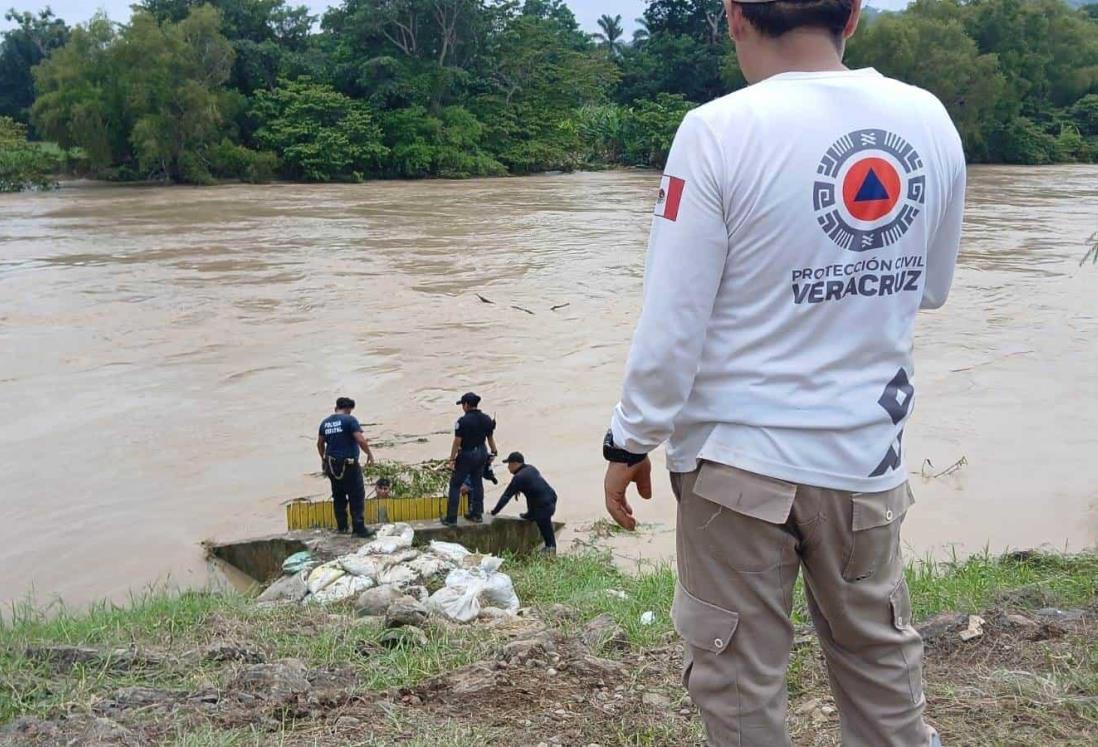 En alerta municipios de Álamo y Tihuatlán por aumento de ríos Pantepec y Cazones