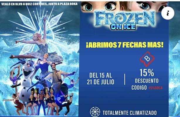 ¡Se queda en Veracruz! Frozen on Ice extiende temporada del 15 al 21 de julio