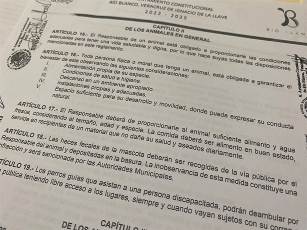 Río Blanco contra el maltrato animal, presentan Reglamento de Salud Animal