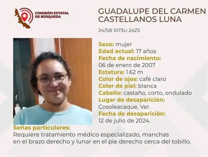 Menor de edad es reportada como desaparecida en Cosoleacaque