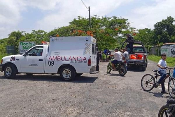 En accidente, trabajador resulta lesionado en Vega de Alatorre