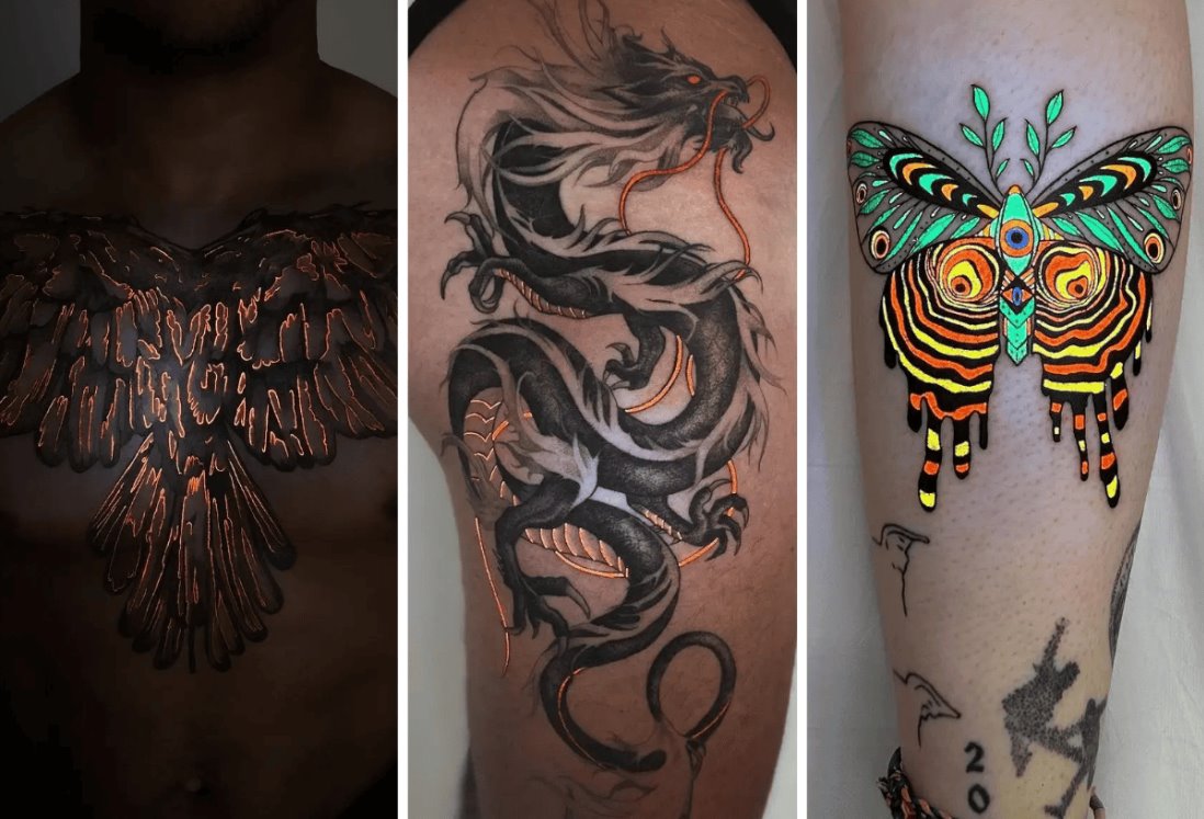 ¿Tatuajes que brillan en la oscuridad? Mira esta nueva tendencia | FOTOS