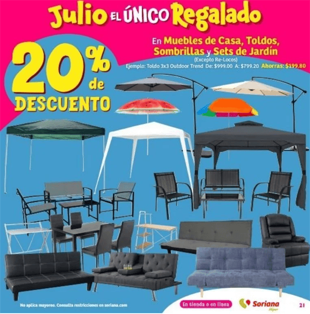 Julio Regalado: checa las ofertas de hoy 17 de julio en Soriana ¡aprovecha! 