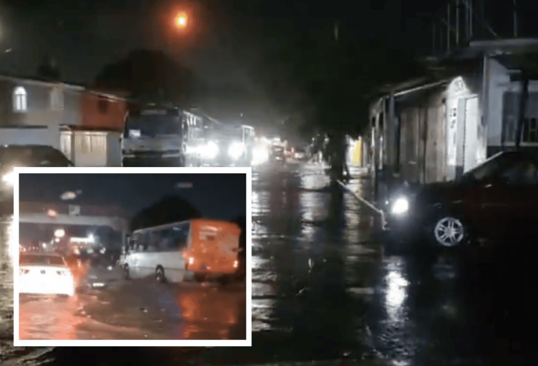 Lluvias provocan caos vial en la zona norte de la ciudad de Veracruz